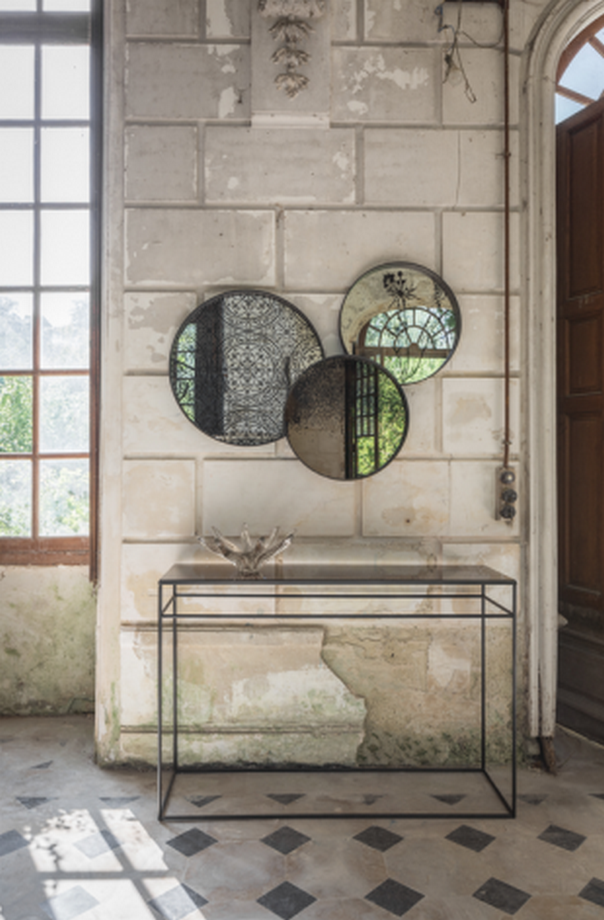 Console plateau miroir vieilli AGED Ethnicraft