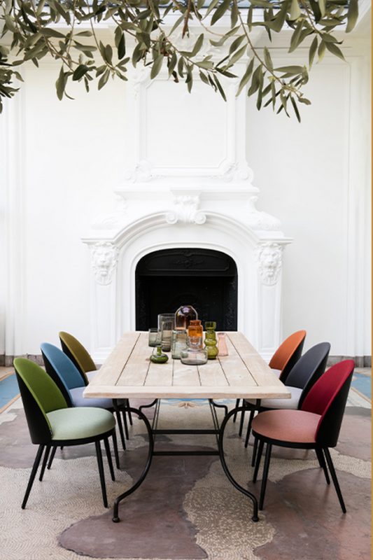 Chaises bicolore lili RESISTUB