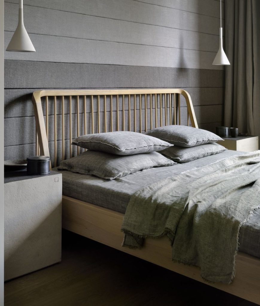 Lit spindle Ethnicraft en bois