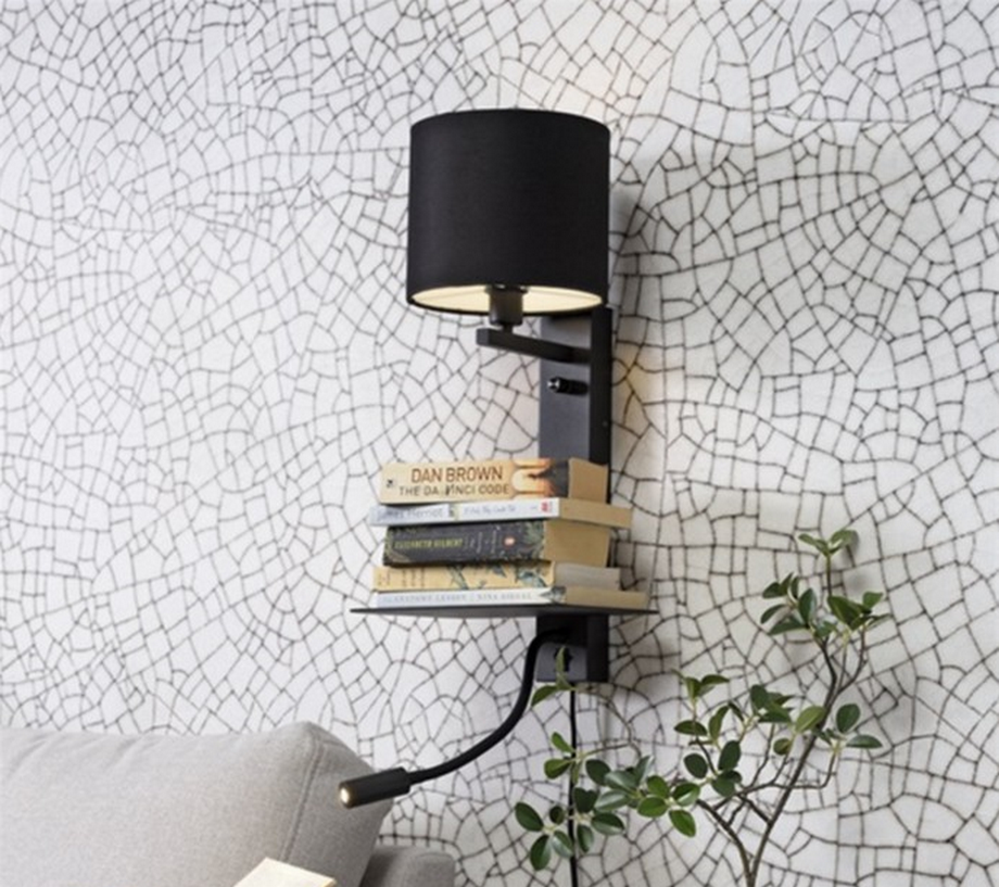 its-about-romi-applique-noir-avec-abat-jour-etagere-prise-usb-lumiere-pour-lire-label-maison-nantes