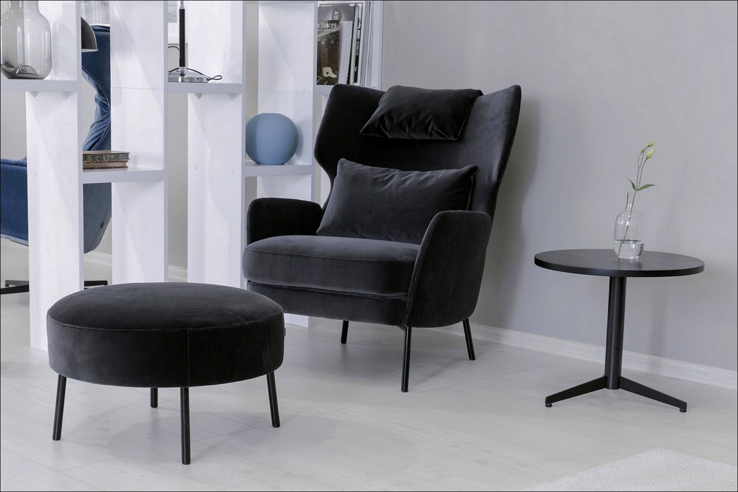 Fauteuil Sits ALEX avec repose pieds - magasin meuble reze atout sud