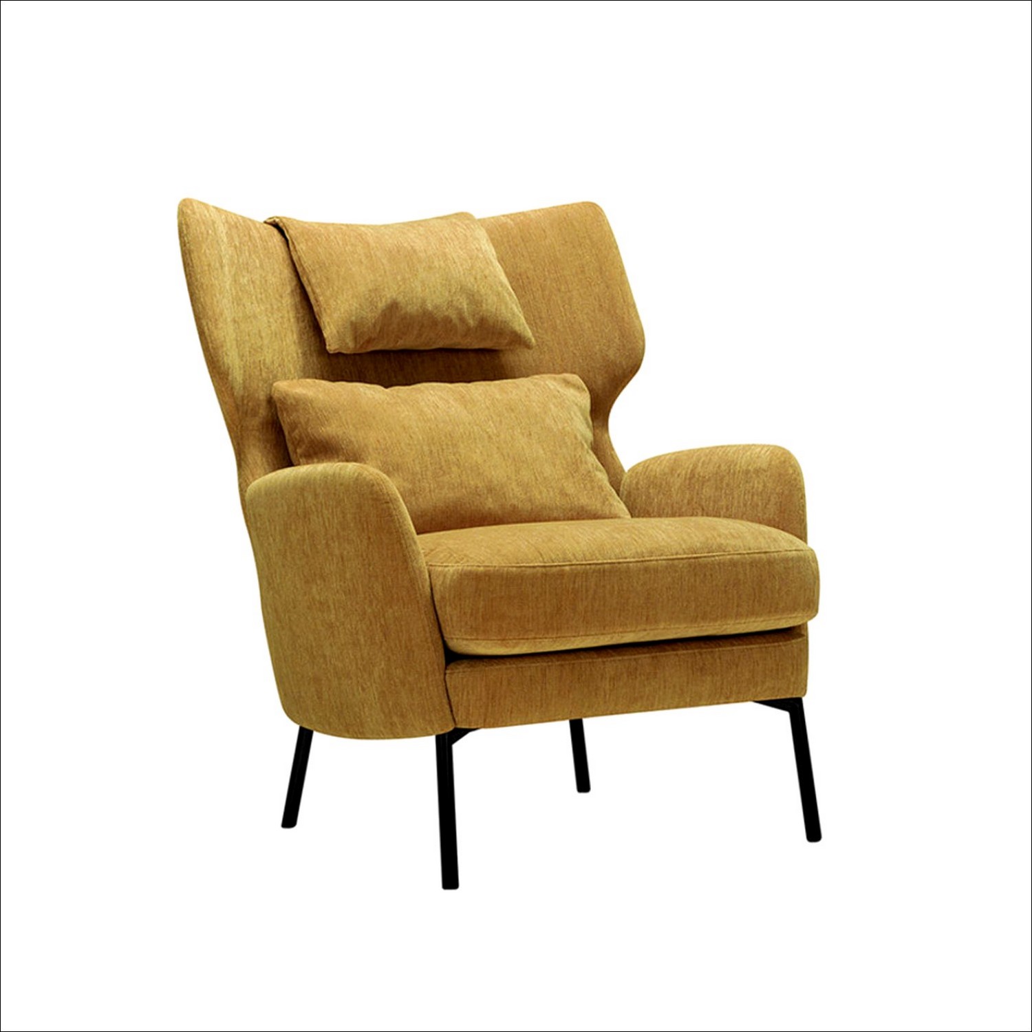 Fauteuil Sits jaune ALEX - Label Maison Rezé