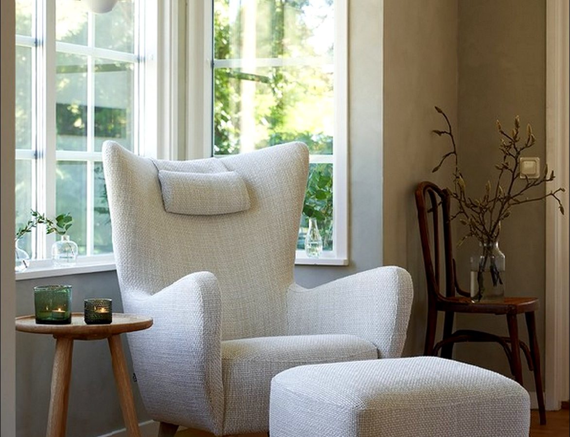 Fauteuil ELSA Sits avec repose pieds - Label Maison Nantes