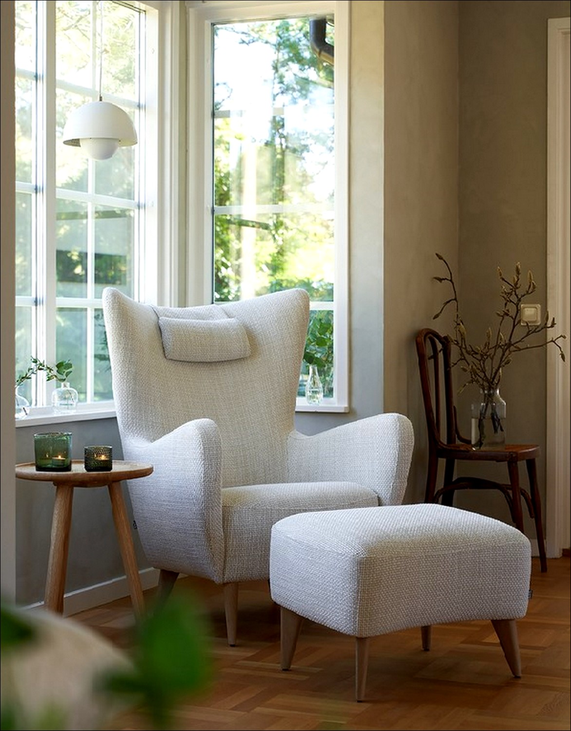 Fauteuil ELSA Sits avec repose pieds - Label Maison Nantes