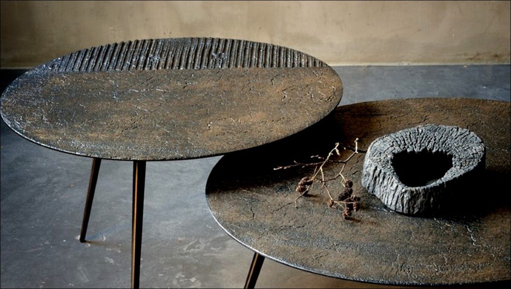 Tables basses LUNA avec plateau Ethnicraft - Label Maison