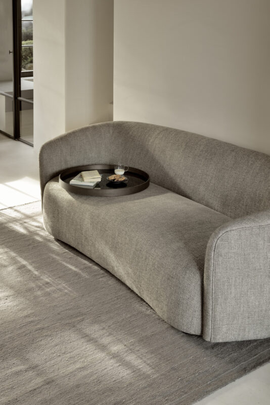 canapé ethnicraft couleur gris cendre