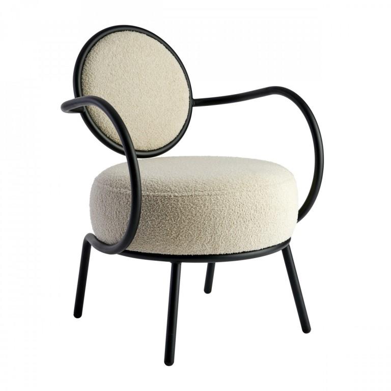 Fauteuil Joséphine blanc bicolore RESISTUB