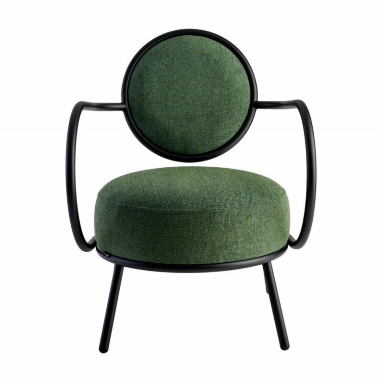 Fauteuil Joséphine vert bicolore RESISTUB