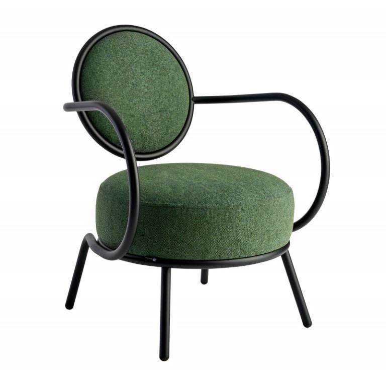 Fauteuil Joséphine vert bicolore RESISTUB